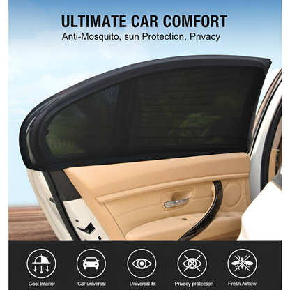 AR™ Car Window Sunshade – Pack of 4 (2 + 2 Free) | UV & Heat Protection