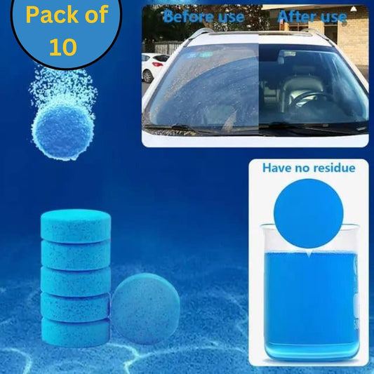 AR™ Car Windshield Glass Washer Tablets (Pack of 10) – Compact & Eco-Friendly