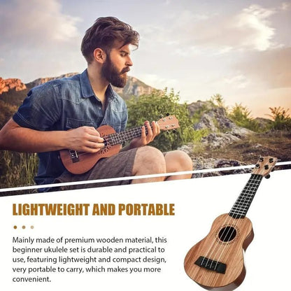 AR™ Classic Wooden-Finish Ukulele Toy for Kids