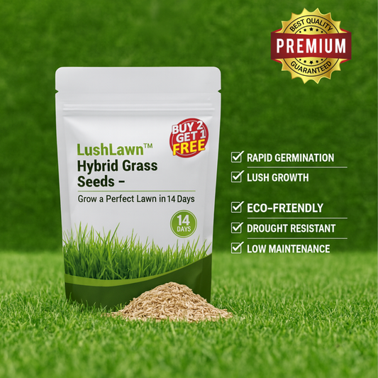 LushLawn™ Hybrid Grass Seeds – Grow a Perfect Lawn in 14 Days