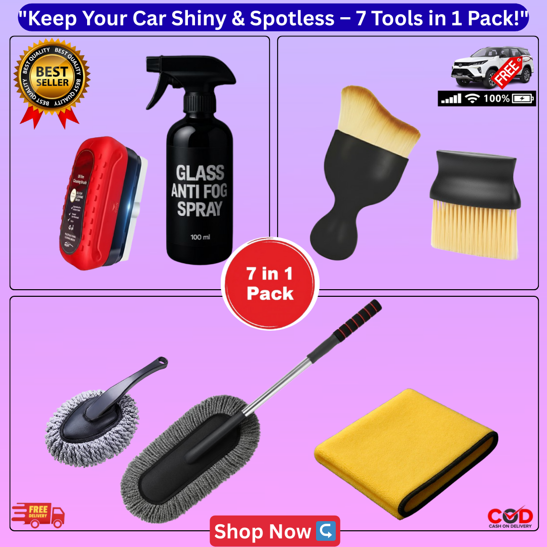 AR™ DriveClean 7-in-1 Car Cleaning Kit + Free Sticker