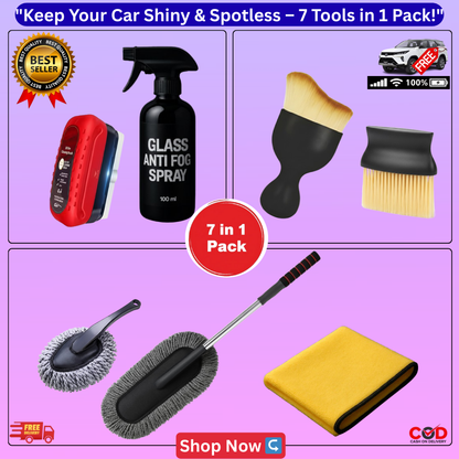 AR™ DriveClean 7-in-1 Car Cleaning Kit + Free Sticker