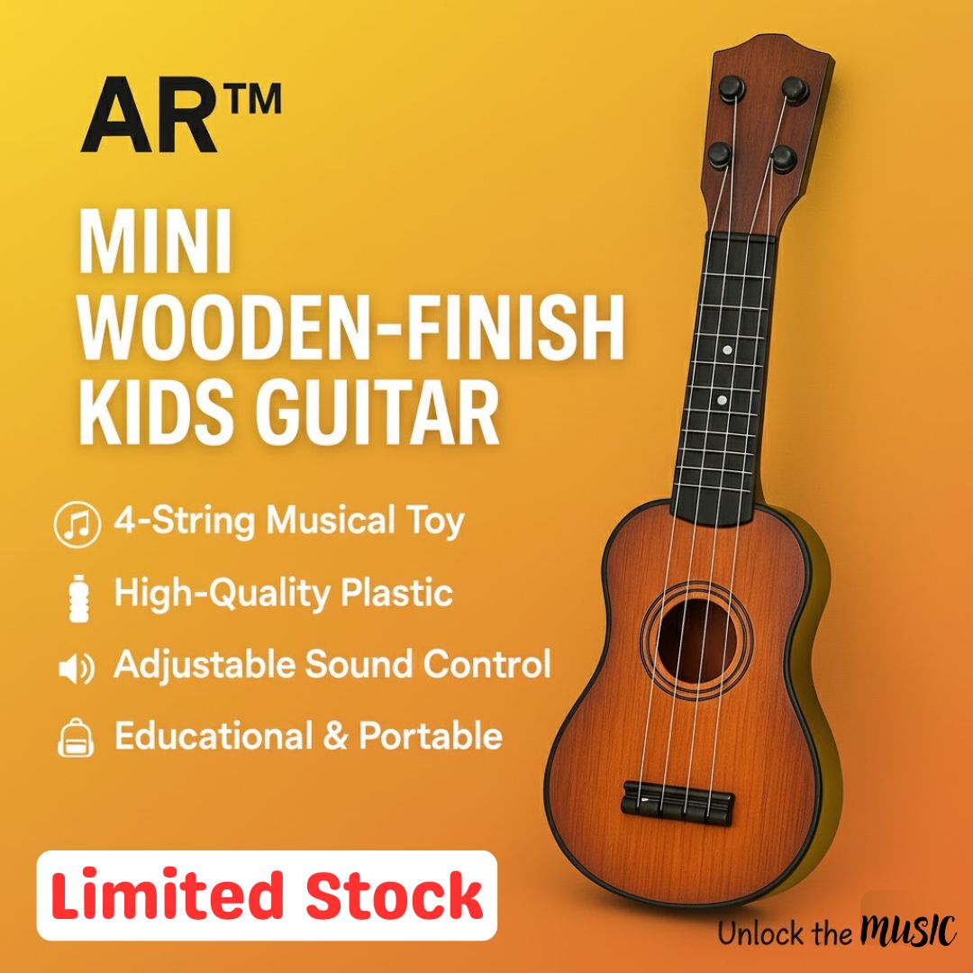 AR™ Classic Wooden-Finish Ukulele Toy for Kids